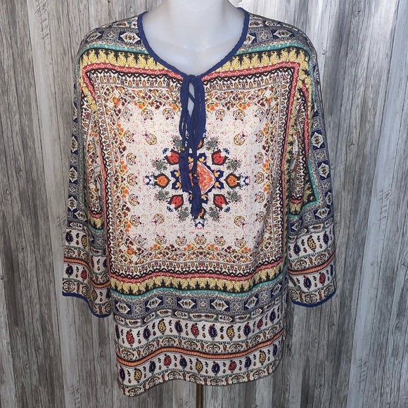 KYLA SEO Boho Chic Top Shirt Tunic - Picture 1 of 9